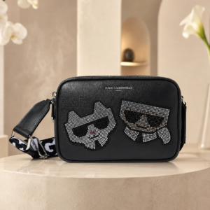 Bandolera Maybelle Karl Lagerfeld Duo con Pedrería