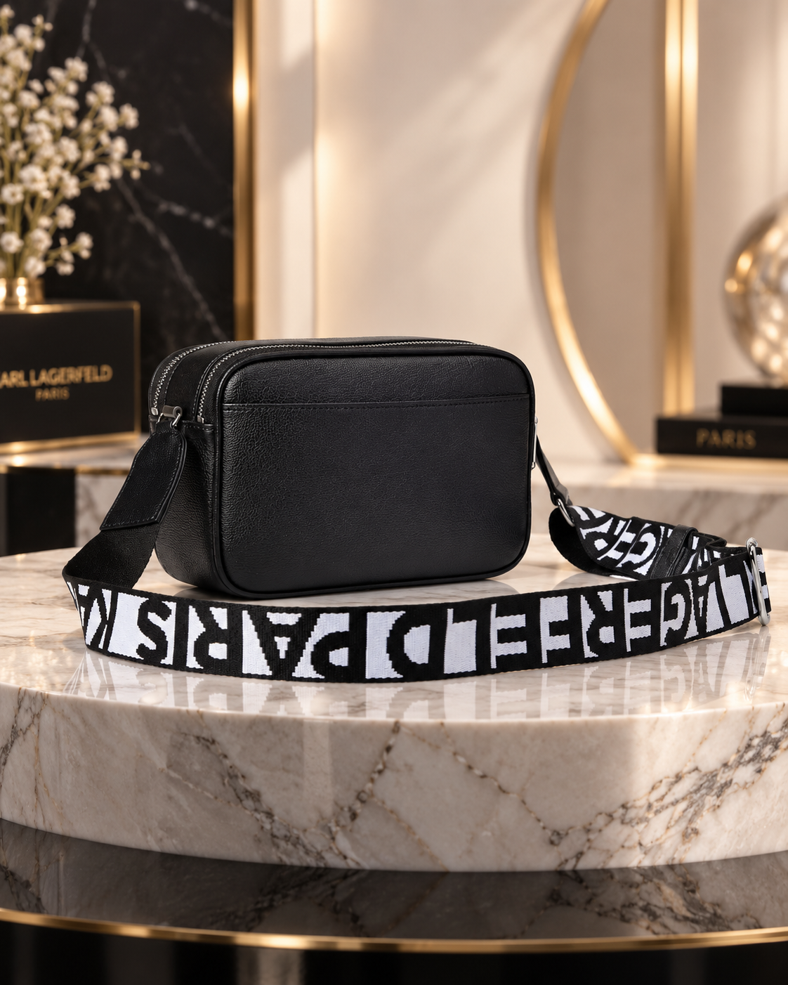 Bandolera Maybelle Karl Lagerfeld Duo con Pedrería - Imagen 2
